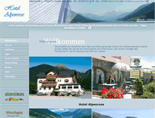Tablet Screenshot of hotel-alpenrose.it