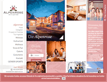 Tablet Screenshot of hotel-alpenrose.eu