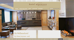 Desktop Screenshot of hotel-alpenrose.at