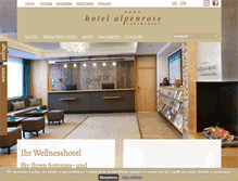 Tablet Screenshot of hotel-alpenrose.at